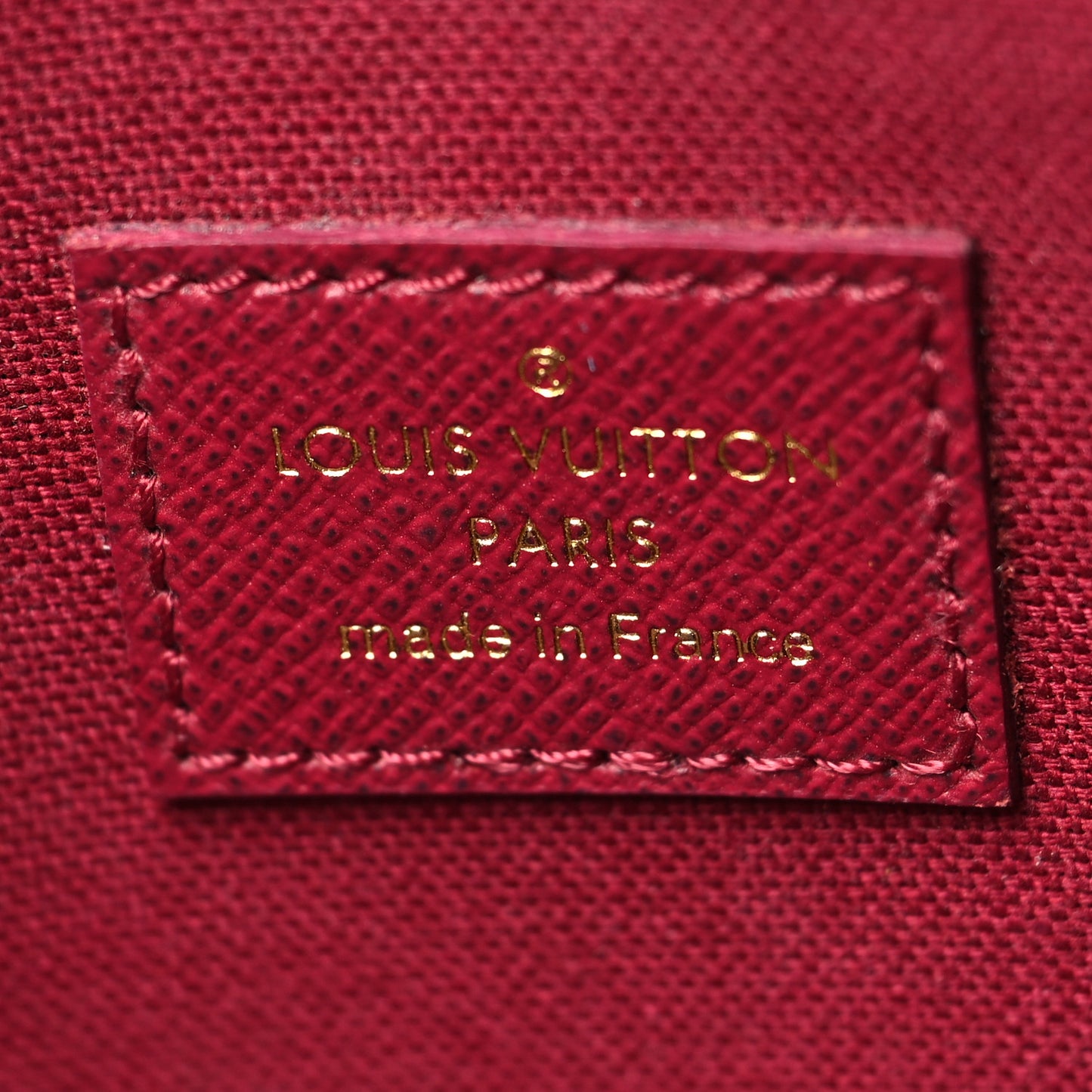 Monogram Pochette Felicie Chain Wallet Fuchsia