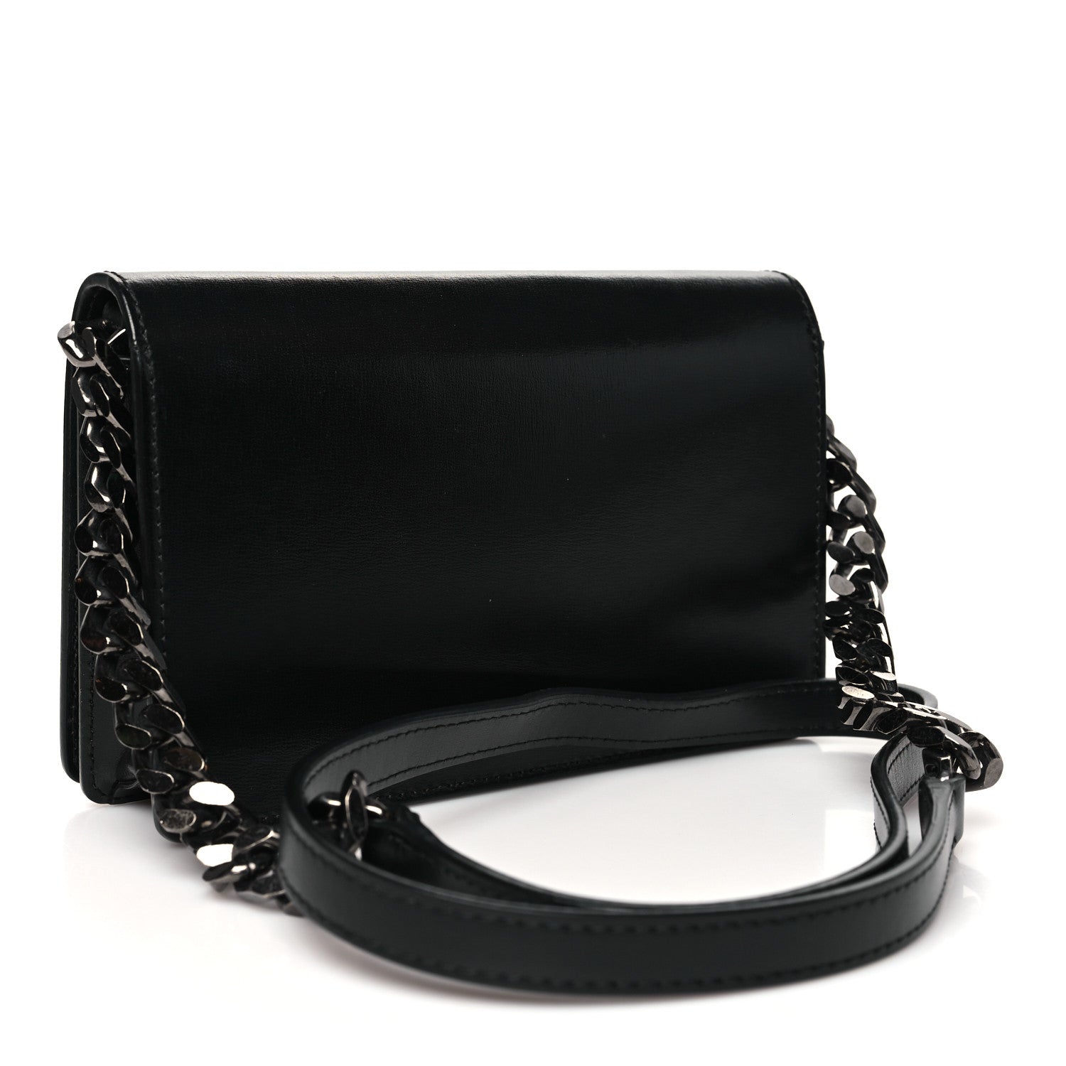 Off-White Calfskin Jitney 0.5 Crossbody Bag Black 3 of 10