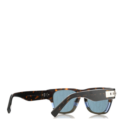 Christian Dior Acetate DiorBlackSuit XL S2U Oblique Sunglasses Blue Tortoise 4 of 7