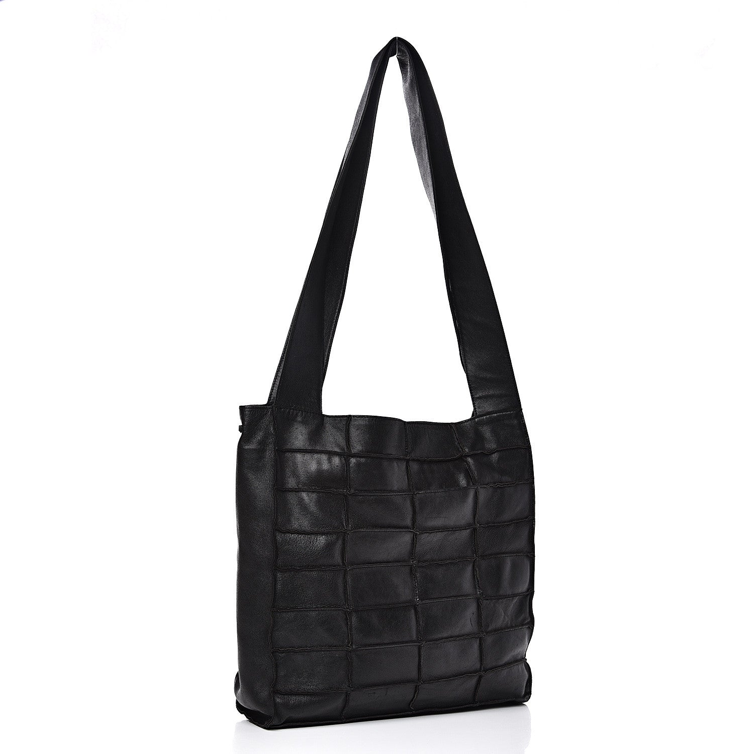 Chanel Lambskin Patchwork Shoulder Bag Black 2 of 14