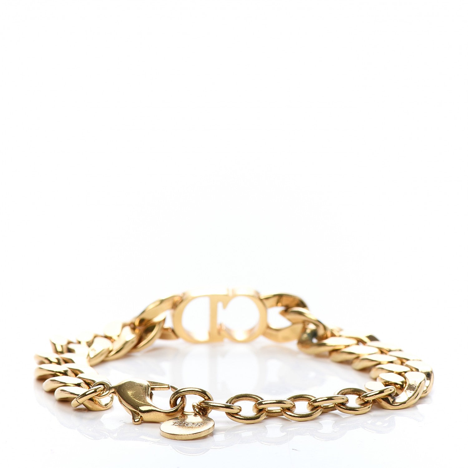 Christian Dior Metal Danseuse Etoile Chain Bracelet Gold 3 of 5
