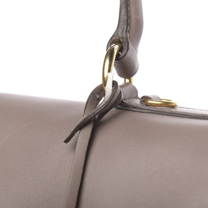 Prada City Calfskin Foldover Pushlock Top Handle Satchel Argilla 10 of 22