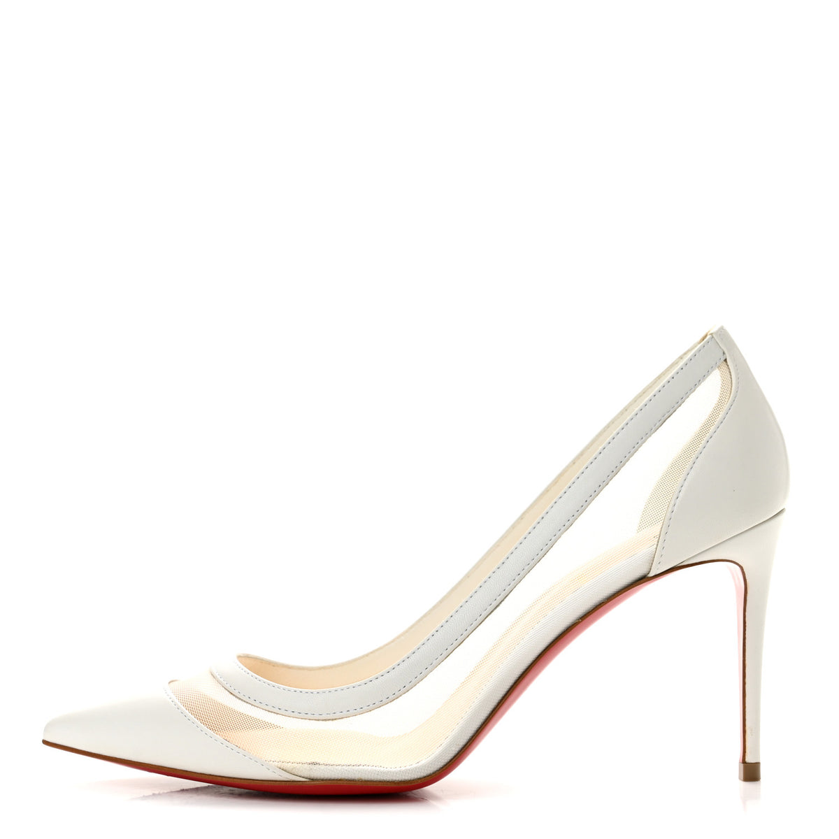Christian Louboutin Kid Rete Galativi 85 Pumps 37 White 1 of 11