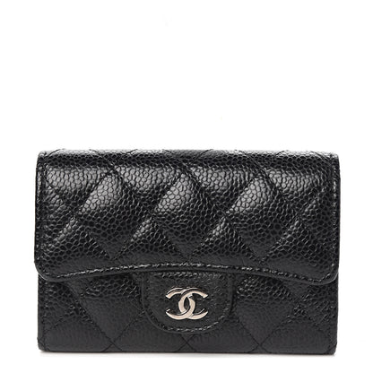Chanel Caviar Quilted Flap Card Holder Black 1 of 8