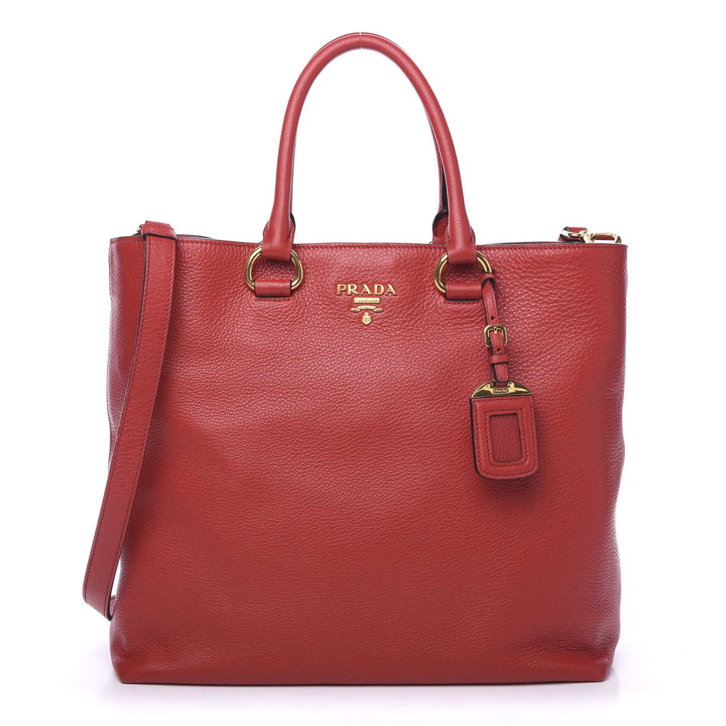 Vitello Daino Tote Rosso