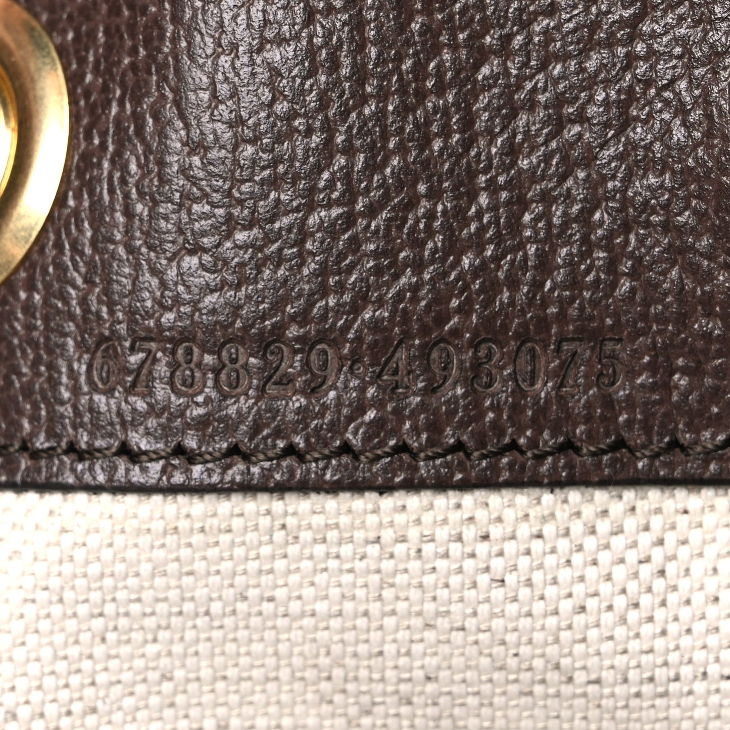 Monogram Jumbo GG Textured Dollar Calfskin Web Double Buckle Backpack Camel Ebony New Acero