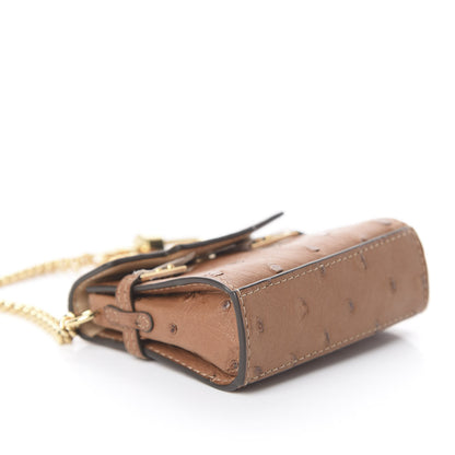 Delvaux Ostrich Mini Tempete Bag Charm 6 of 10