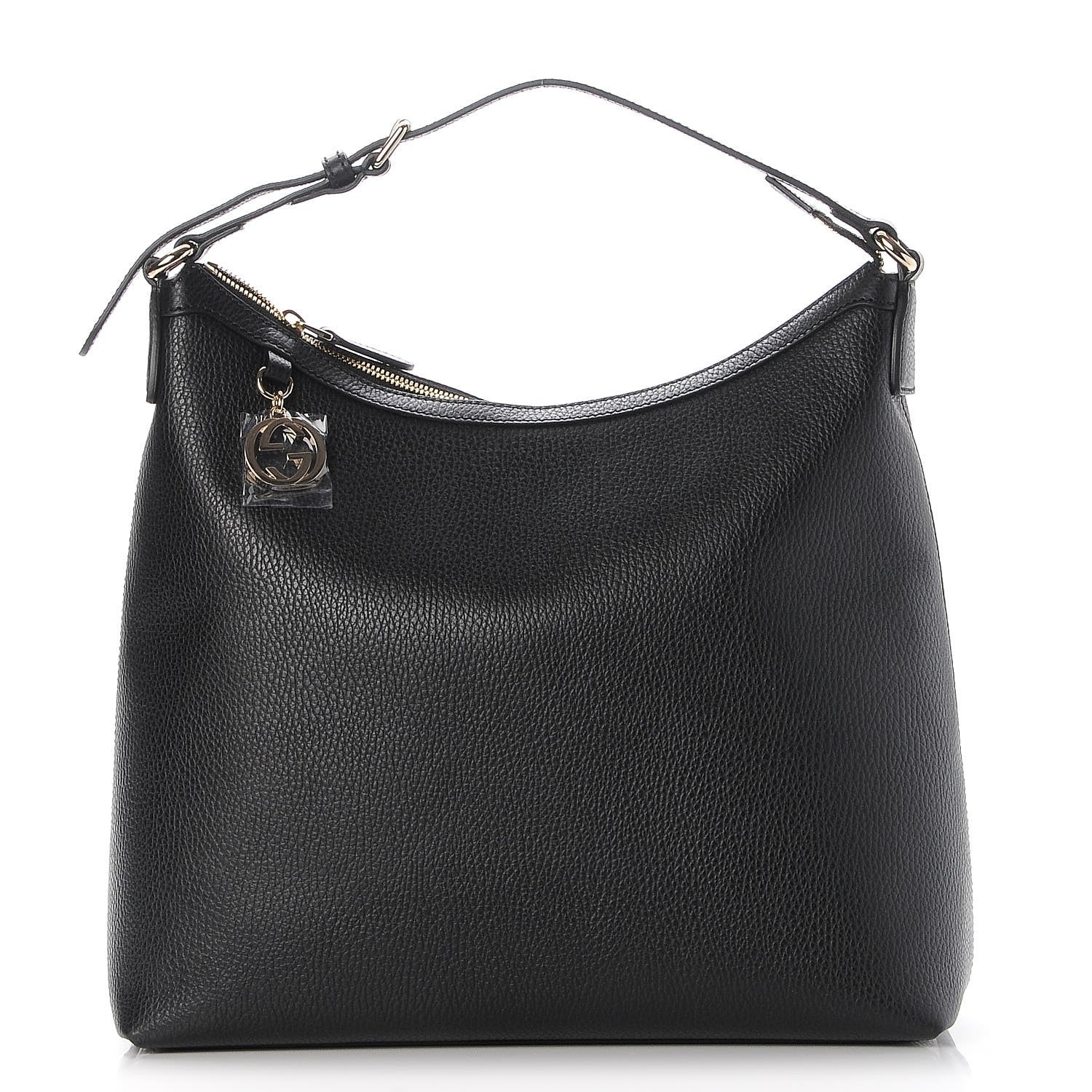 Gucci Dollar Calfskin GG Hobo Black 1 of 7