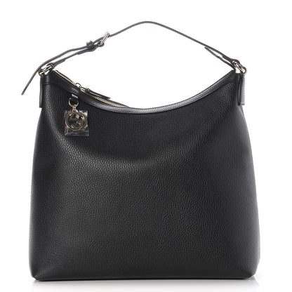 Gucci Dollar Calfskin GG Hobo Black 1 of 7