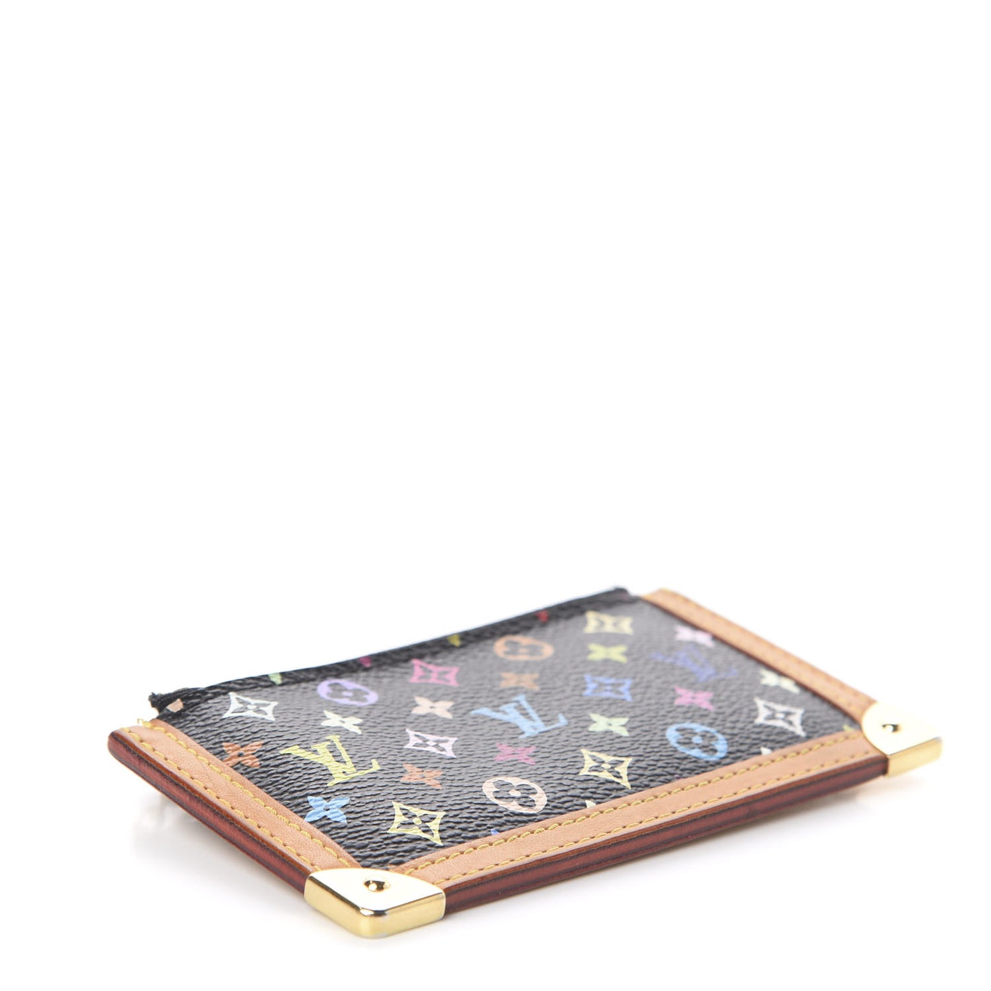 Monogram Multicolor Key Pouch Black