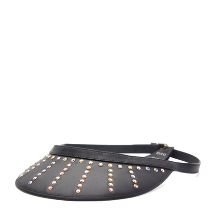 Gucci Lambskin Strass Sun Visor M Black 1 of 8