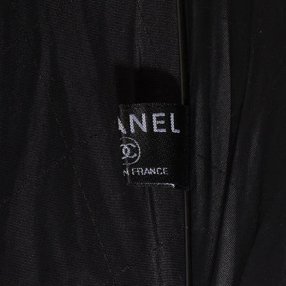 Chanel Nylon Large Umbrella with Crossbody Quilted Nylon Chain Pouch Black 9 of 11
