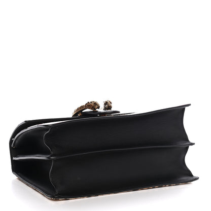 Gucci Calf Hair Calfskin Bamboo Web Leopard Print Medium Dionysus Top Handle Bag Natural Blue Agata Hibiscus Red 4 of 8
