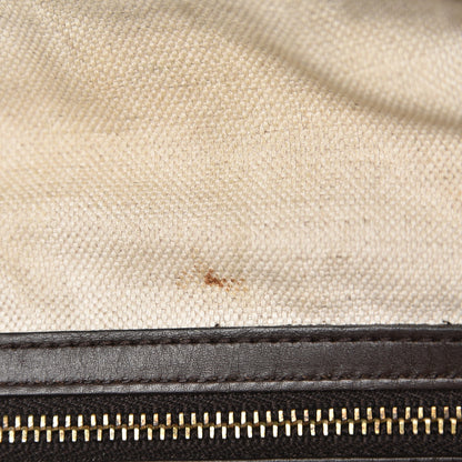 Gucci Monogram Vintage Web Medium Boston Dark Brown 8 of 15