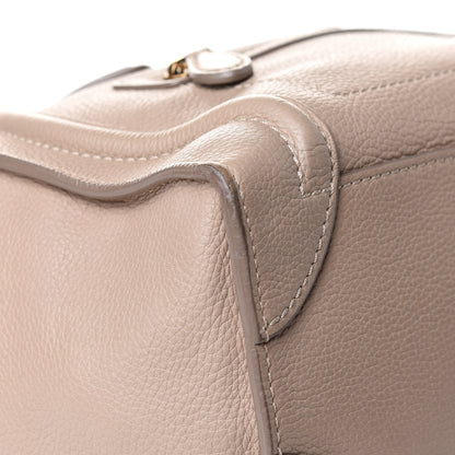 Celine Drummed Calfskin Micro Luggage Souris 9 of 14
