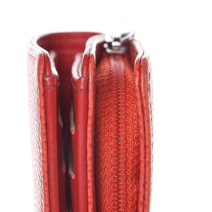 Chanel Caviar Timeless CC French Wallet Orange 10 of 12