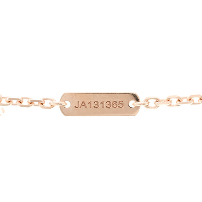 Van Cleef & Arpels 18K Rose Gold Diamond Mother of Pearl Two Butterfly Pendant Necklace 5 of 6