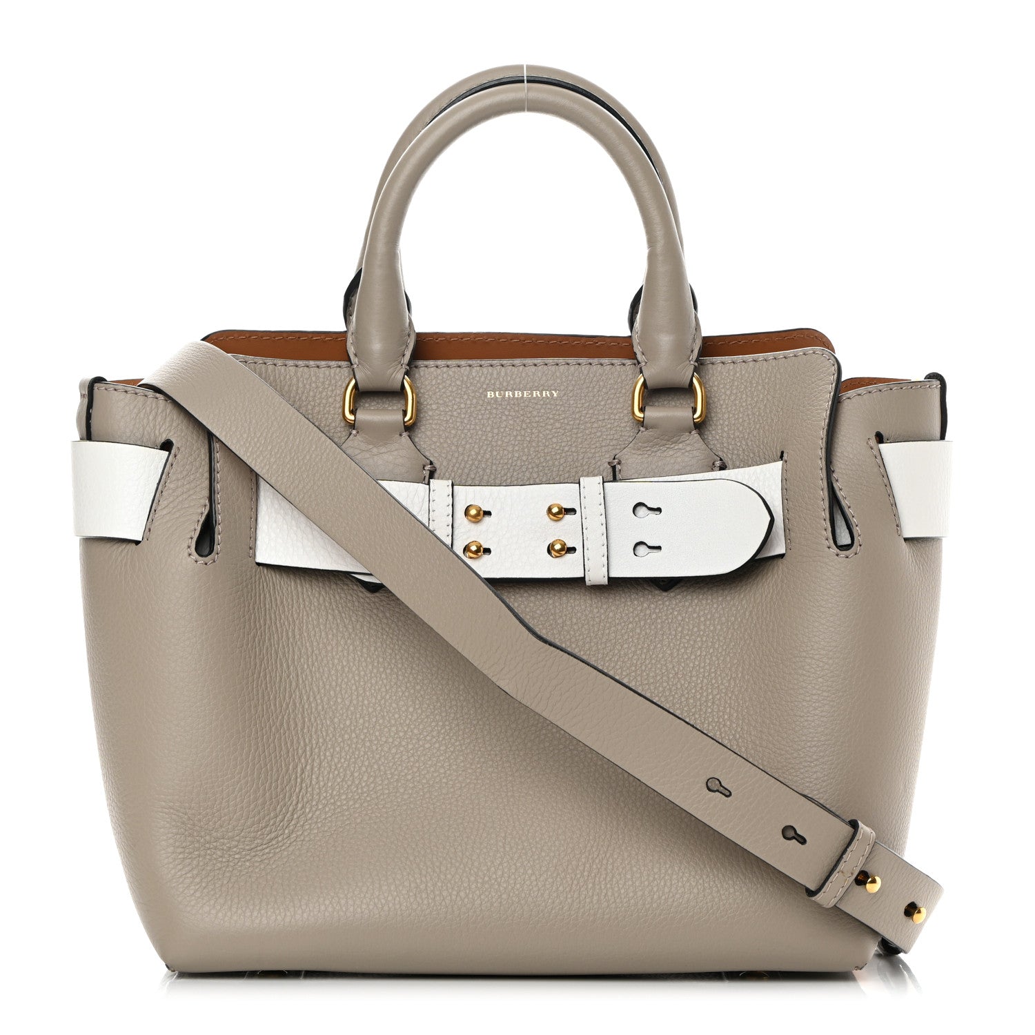 Burberry Soft Grain Calfskin Medium Belt Bag Mineral Grey 1 of 16