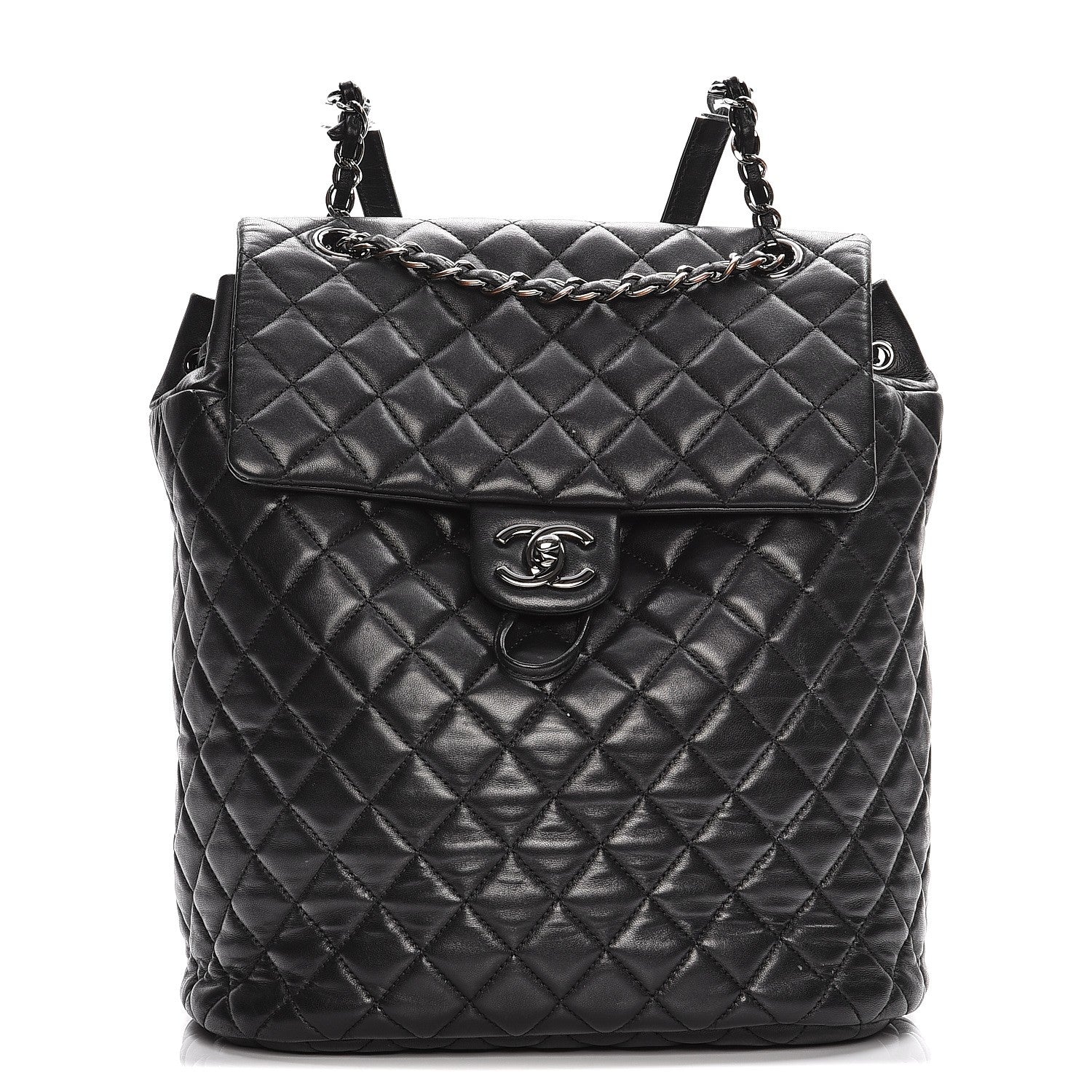 Chanel Lambskin Quilted Large Urban Spirit Backpack Black 1 of 9