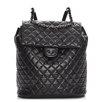 Chanel Lambskin Quilted Large Urban Spirit Backpack Black 1 of 9