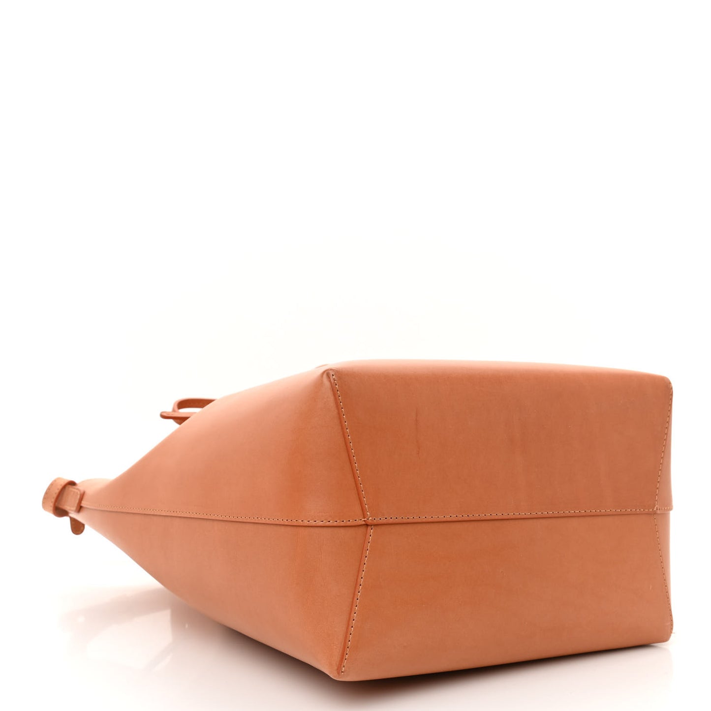 Vegetable Tanned Calfskin Bucket Bag Cammello Rosa