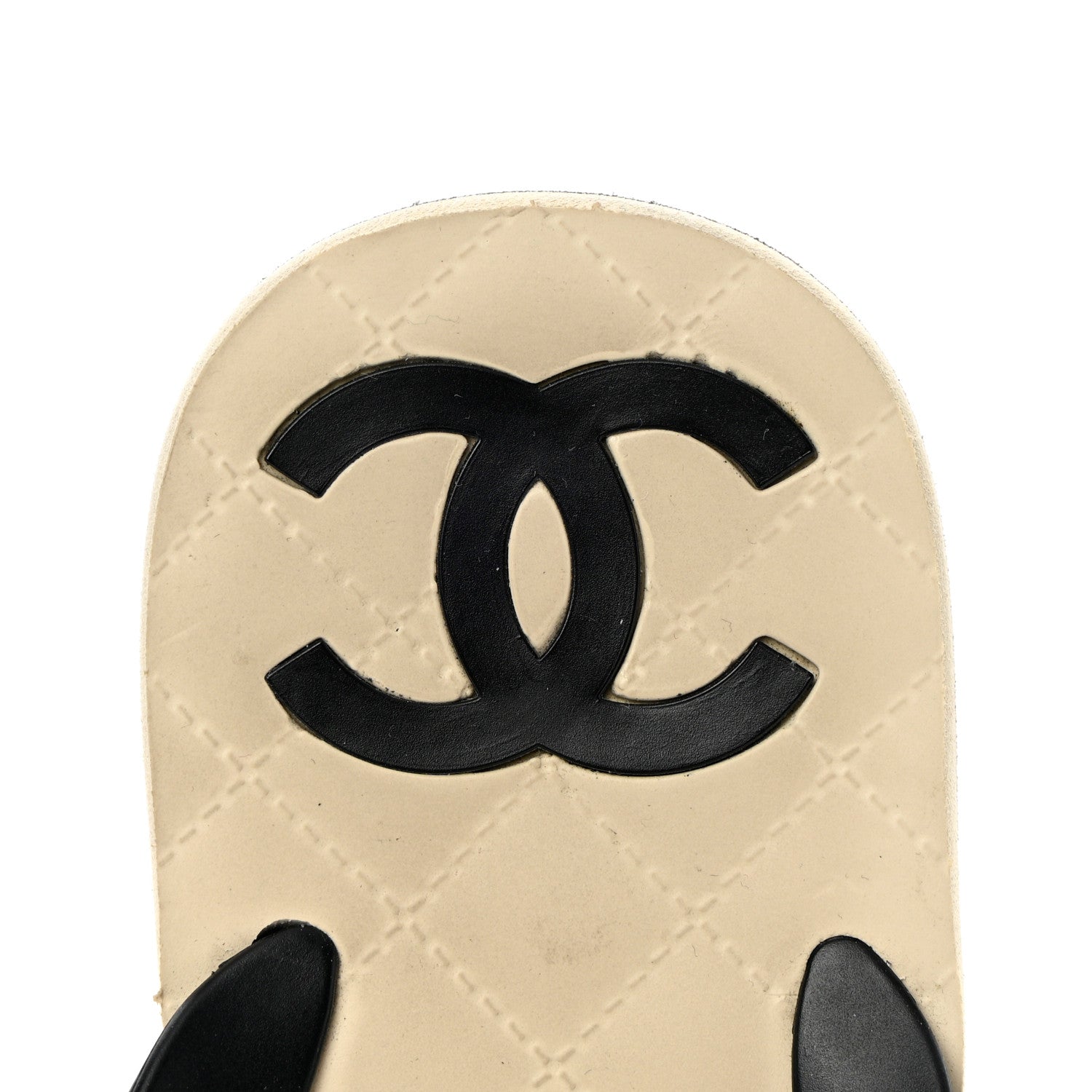 Chanel PVC Camellia Thong Sandals 37 Black 8 of 10