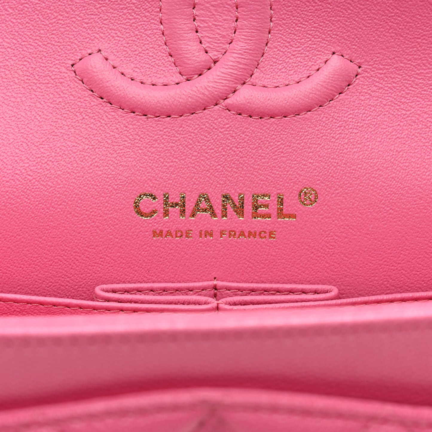 Caviar Quilted Small Double Flap Pink