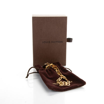 Louis Vuitton Swarovski Crystal Flower Power Necklace Gold 4 of 4