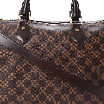 Louis Vuitton Damier Ebene Speedy Bandouliere 30 6 of 9