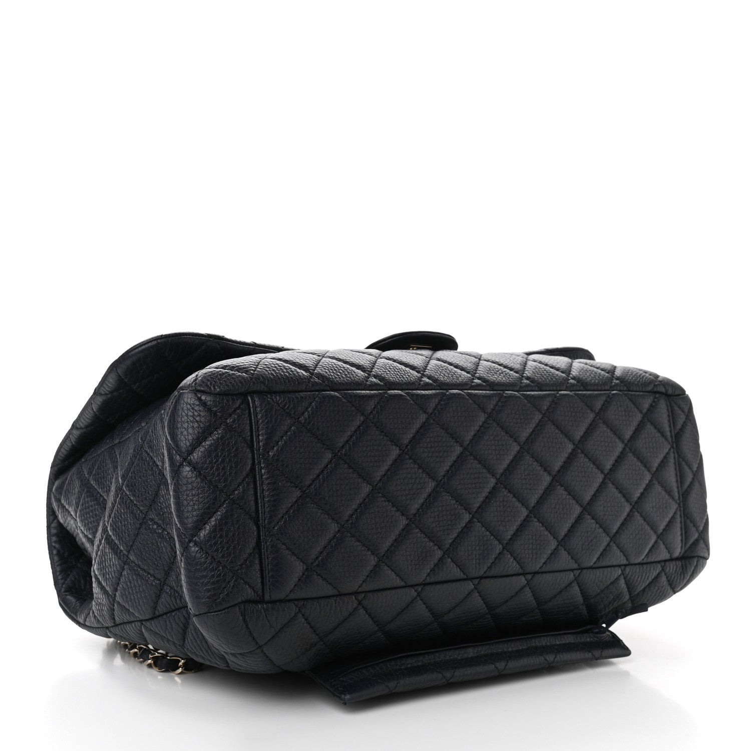 Chanel Calfskin Quilted Small XXL Travel Flap Bag Navy 4 of 10