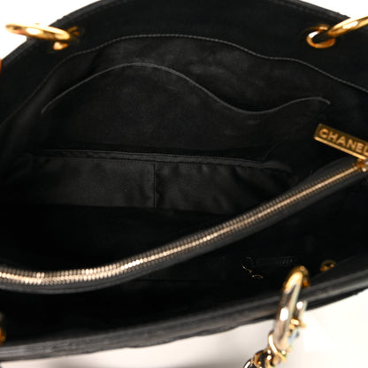 Chanel Caviar Quilted Grand Shopping Tote GST Black 5 of 11