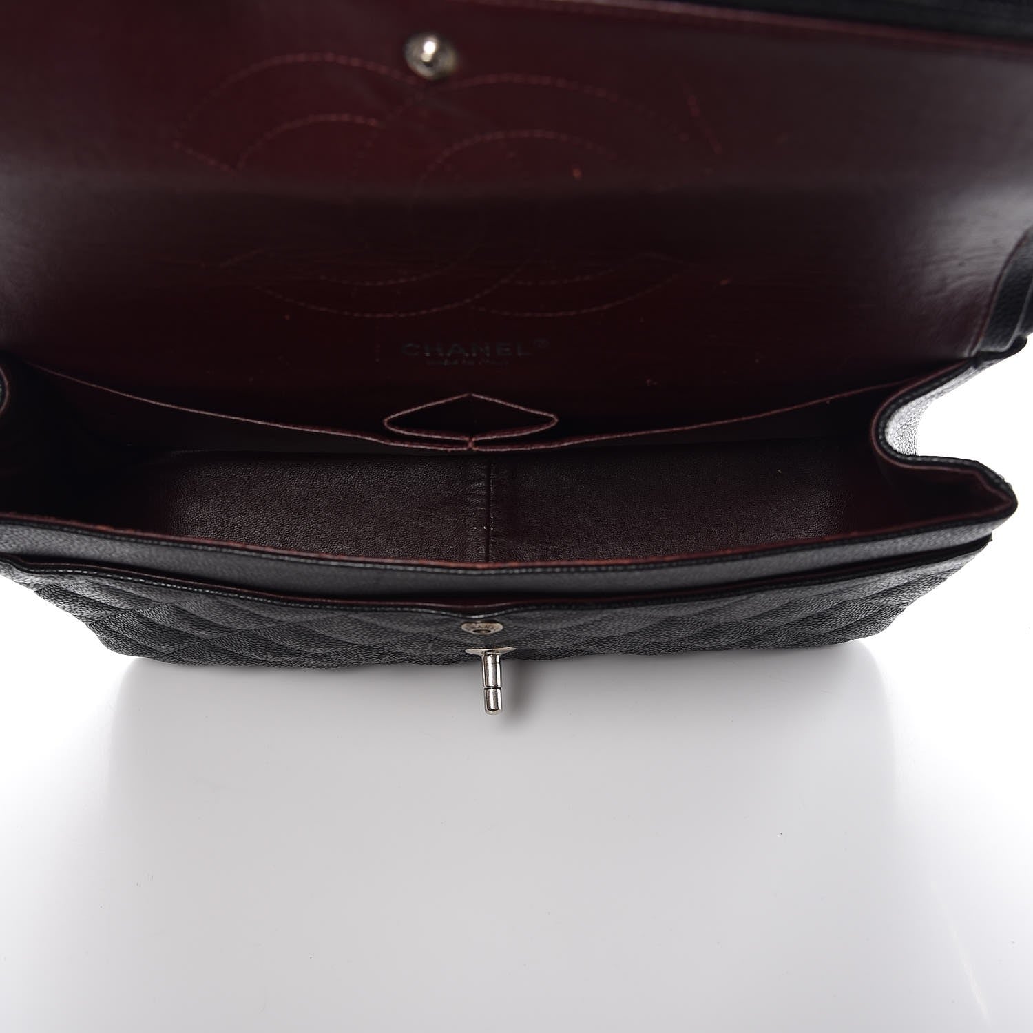 Chanel Caviar Quilted Jumbo Double Flap Black 6 of 10