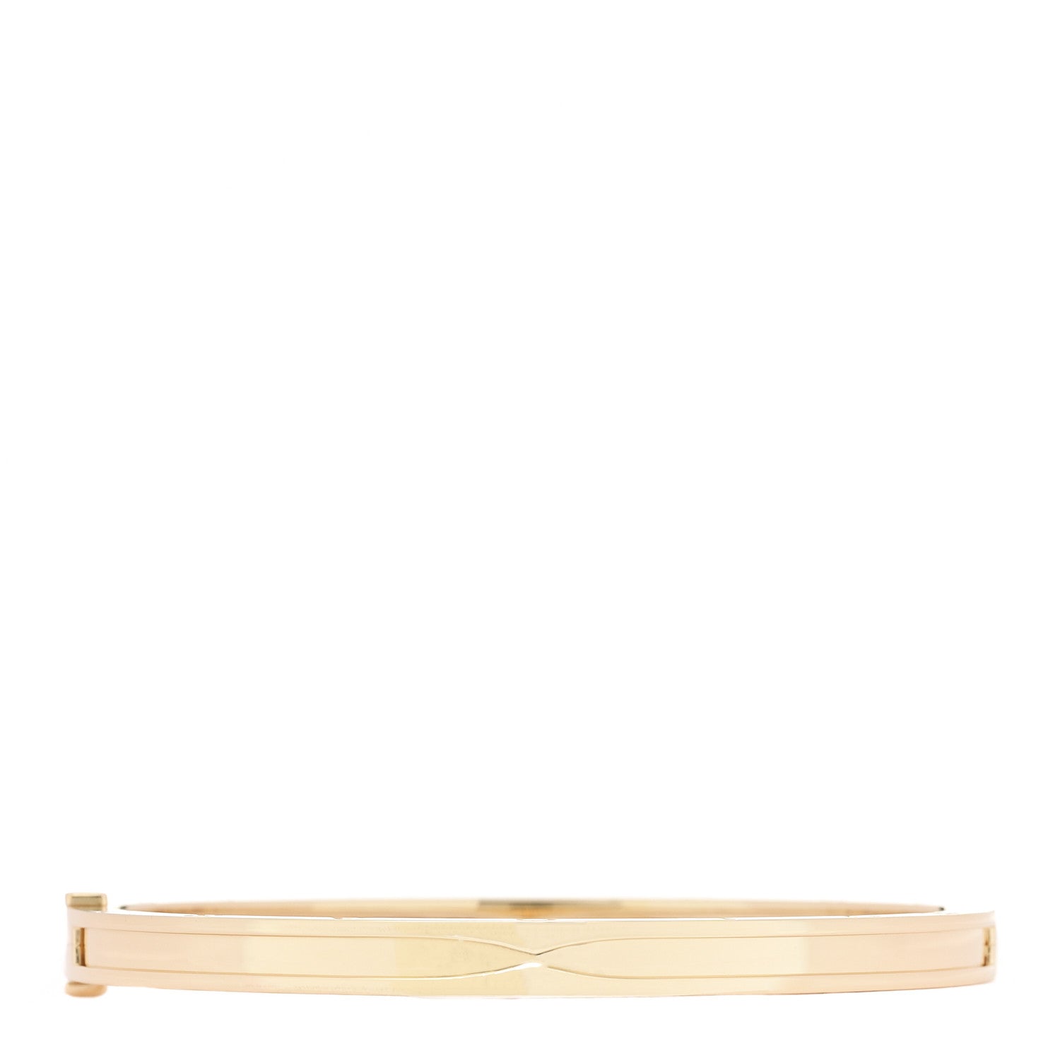 Bulgari 18K Yellow Gold Narrow B.Zero1 Bangle Bracelet ML 1 of 4