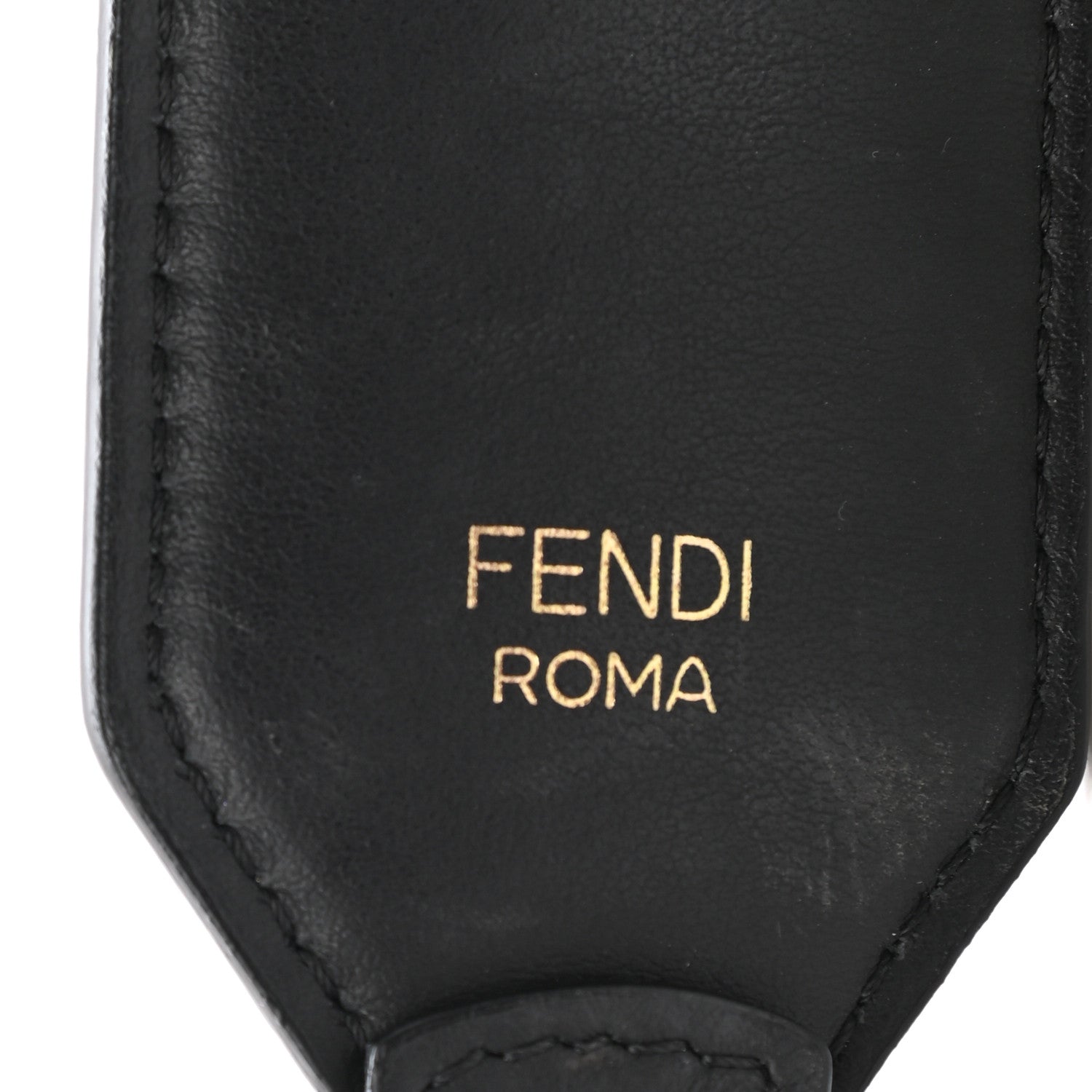 Fendi Calfskin F is Fendi FF Studded Strap Black 3 of 5