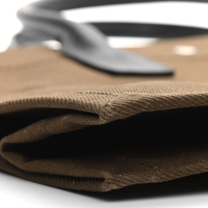 Saint Laurent Linen Calfskin Rive Gauche Tote Khaki 9 of 11