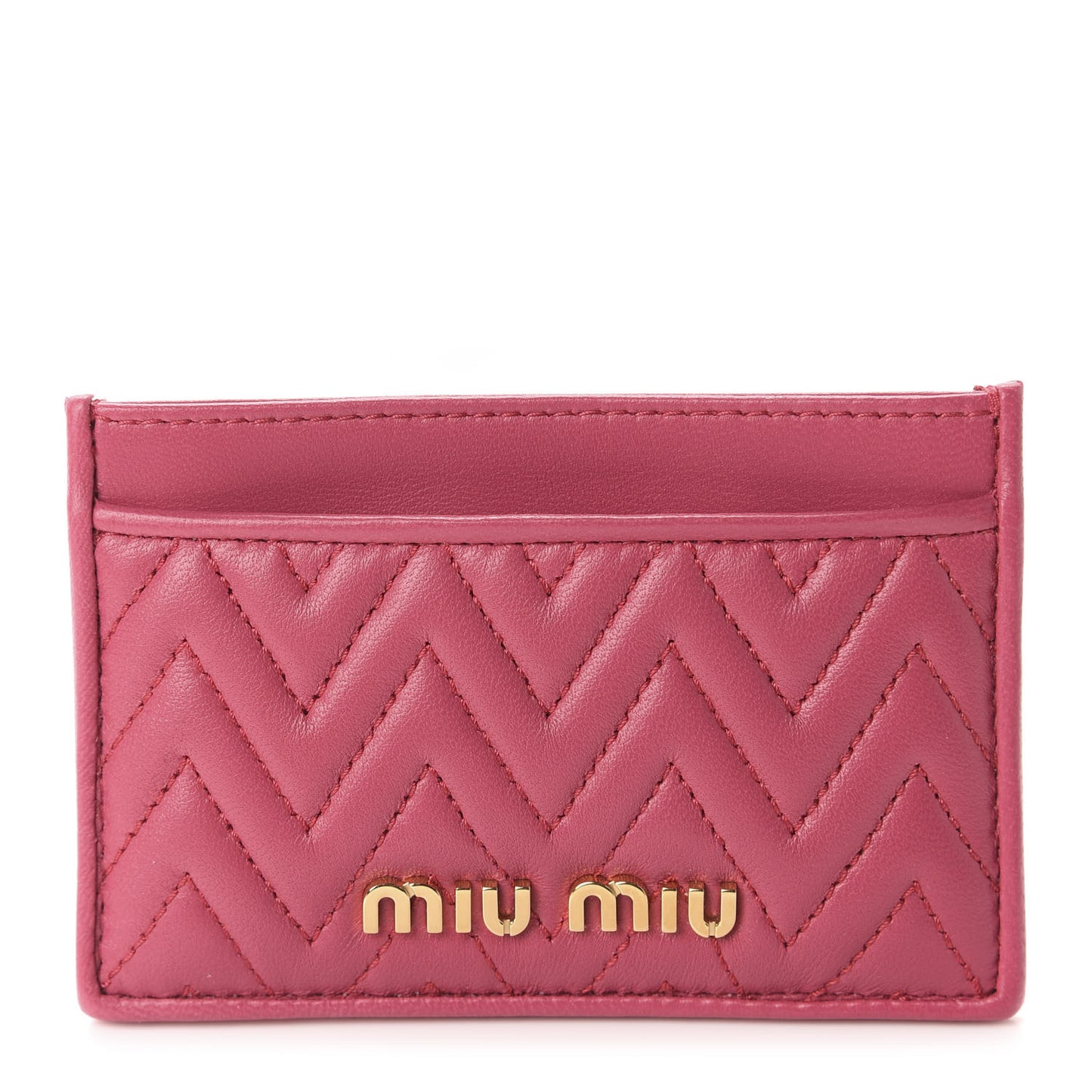 Nappa Matelasse Card Case Peonia