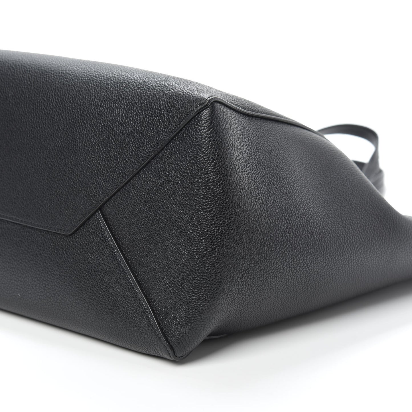 Soft Grained Calfskin Small Belt Cabas Phantom Black