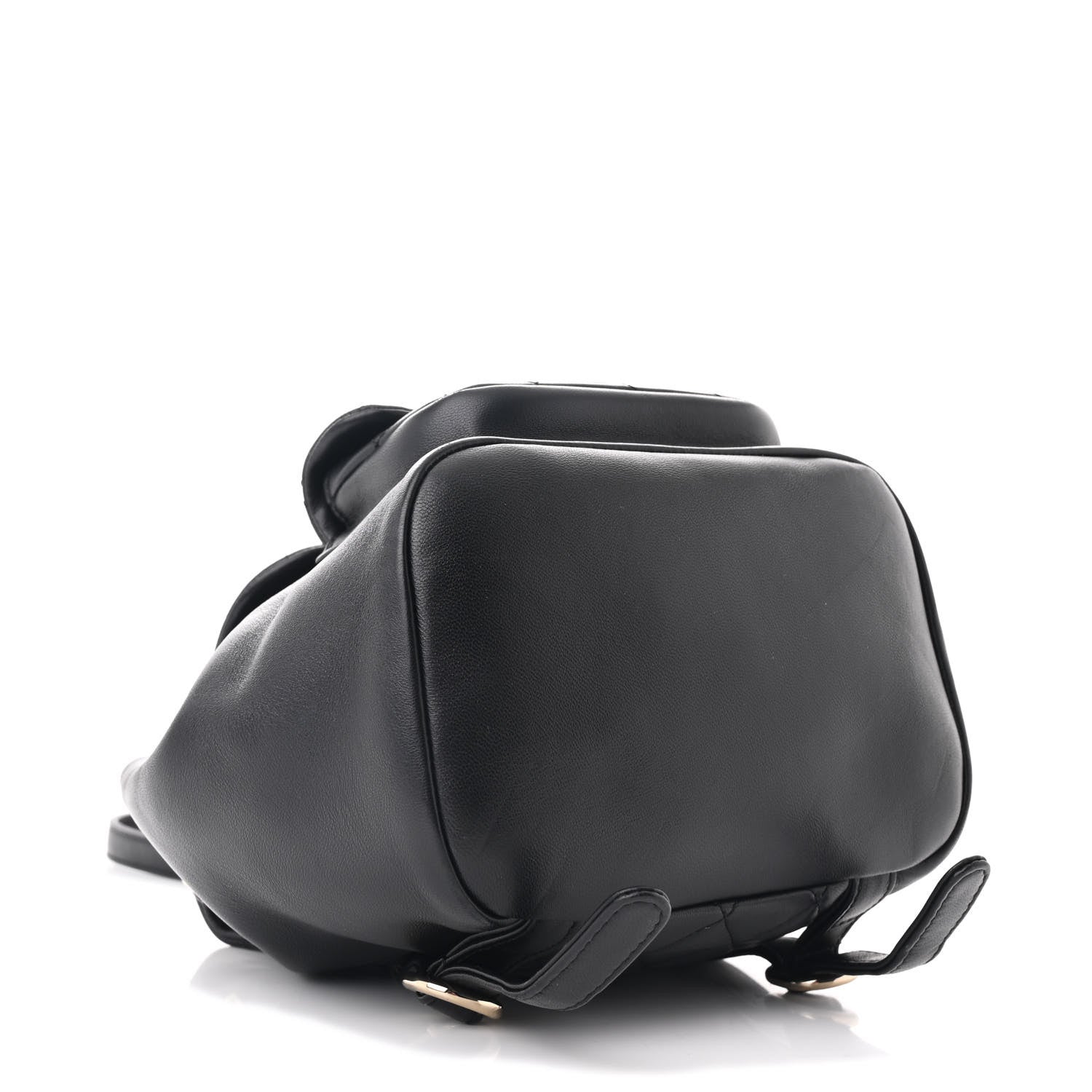 Chanel Lambskin Quilted Small Duma Drawstring Backpack Black 4 of 10