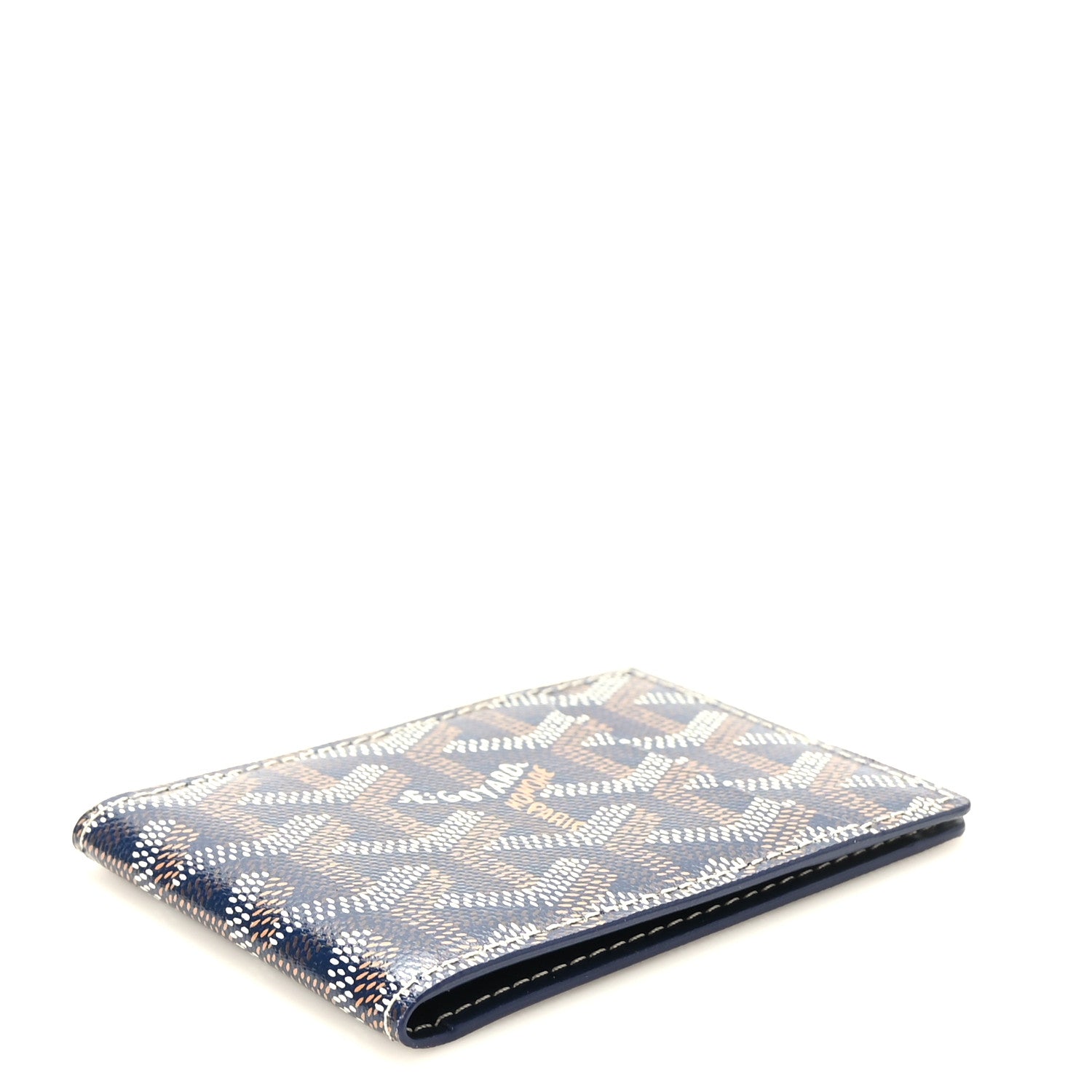 Goyard Goyardine Victoire Card Holder Insert Navy 4 of 6