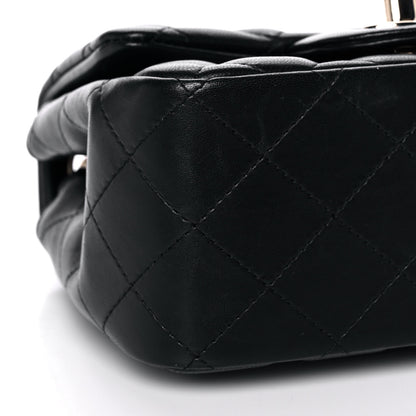 Chanel Lambskin Quilted Mini Square Flap Black 9 of 13