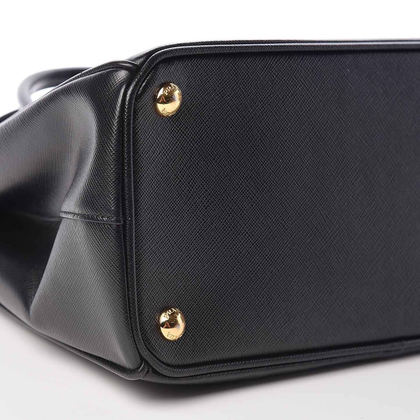 Saffiano Small Galleria Double Zip Tote Black