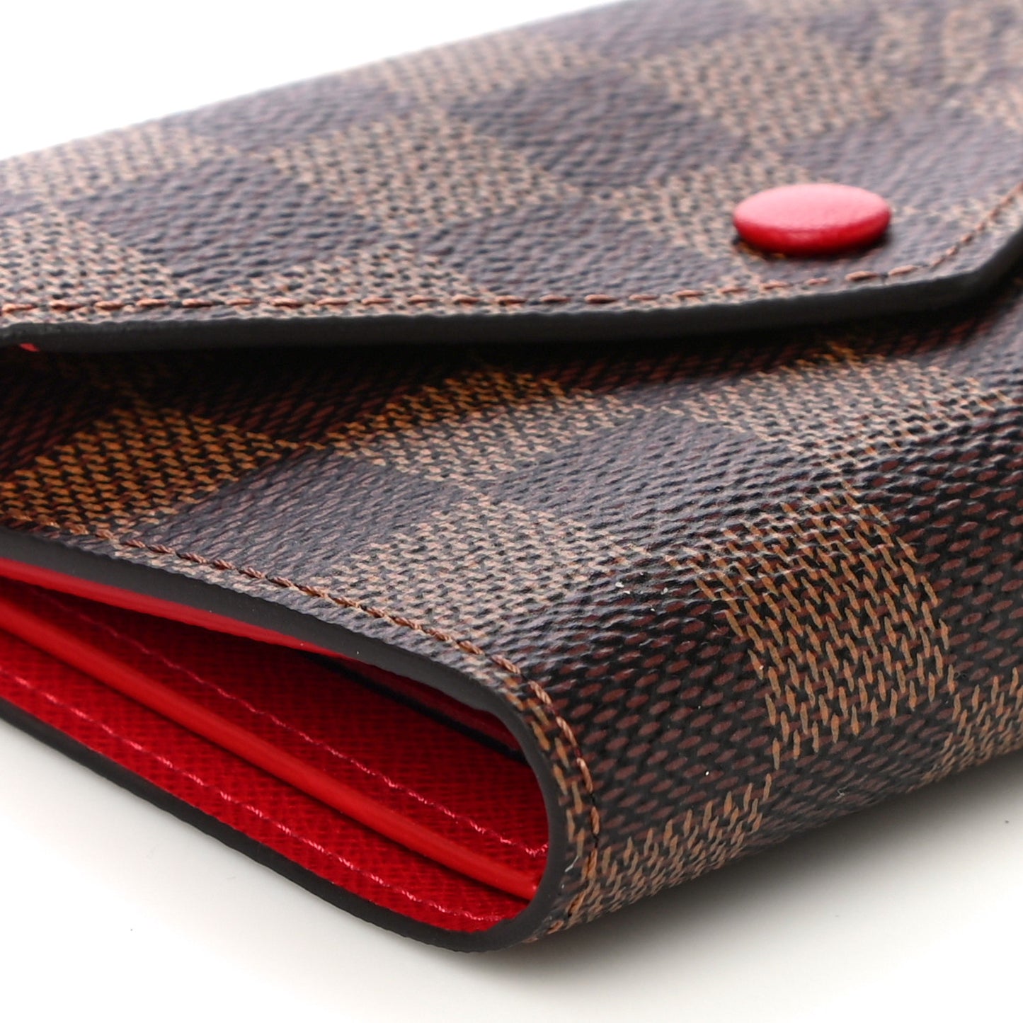 Damier Ebene Victorine Wallet Cherry