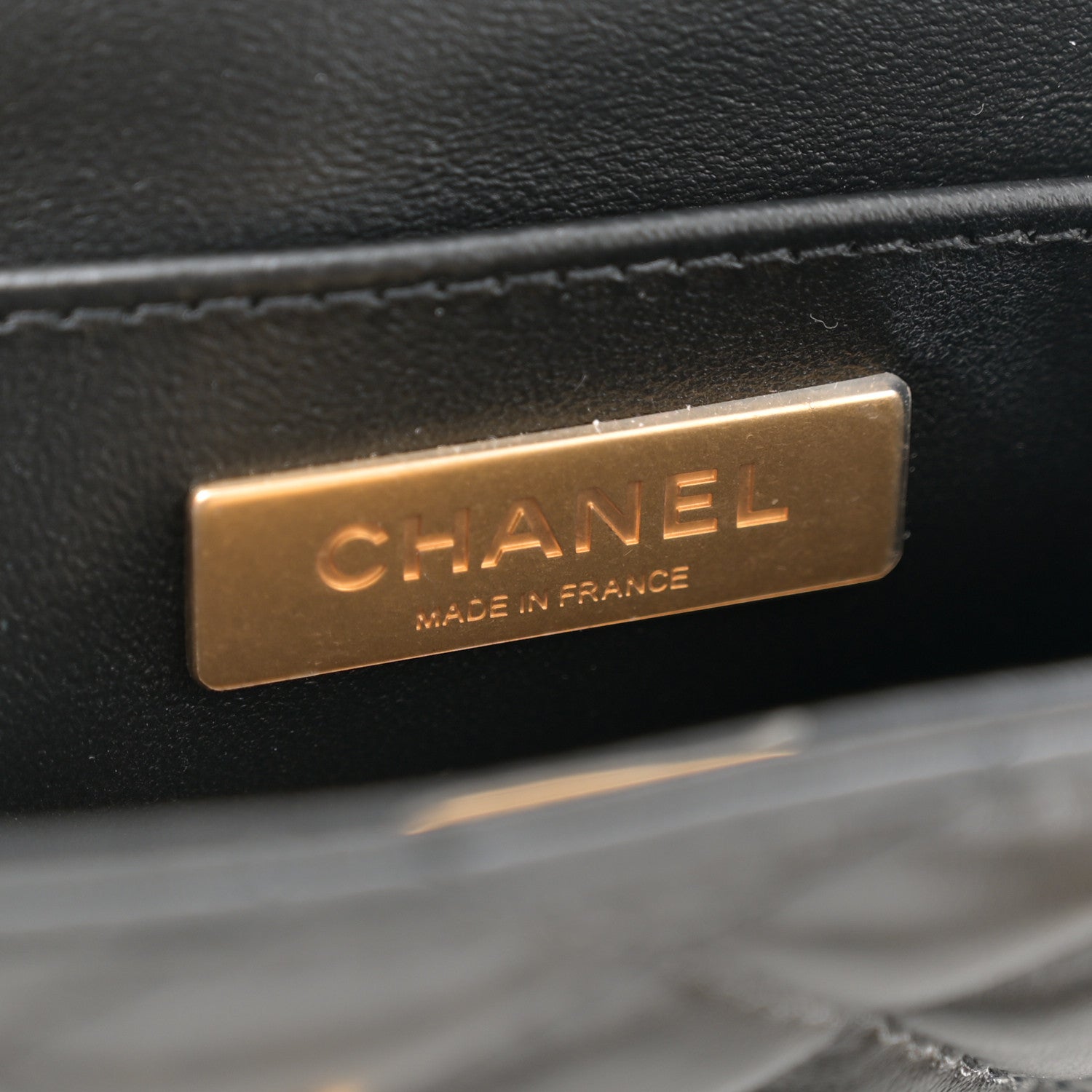 Chanel Lambskin Quilted Small Flap Top Handle Bag Black 6 of 13