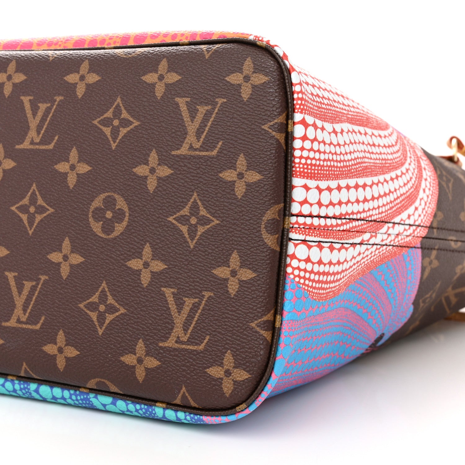 Louis Vuitton LV X YK Monogram Kusama Pumpkin Neverfull MM 1362344