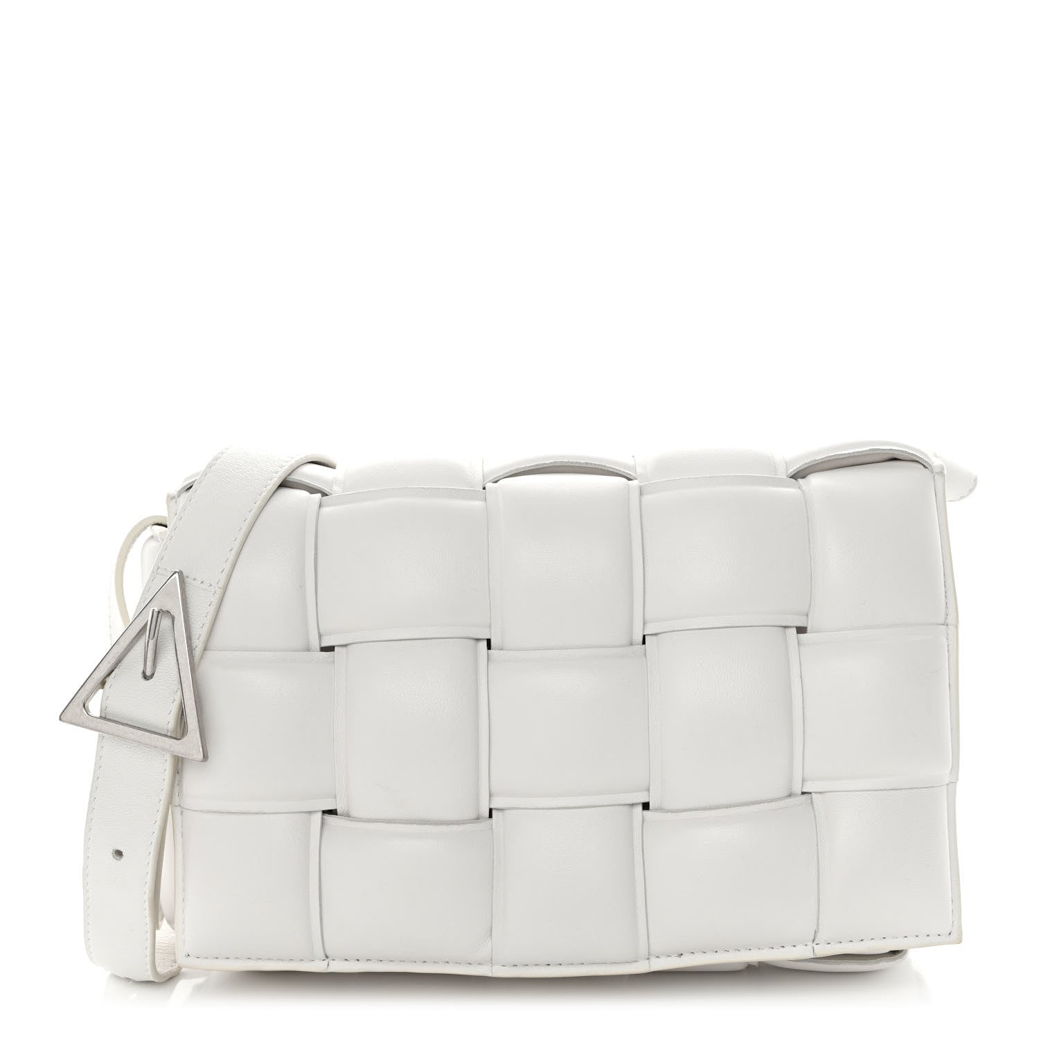 Bottega Veneta Nappa Maxi Intreccio Padded Cassette Crossbody Bag Chalk 1 of 9