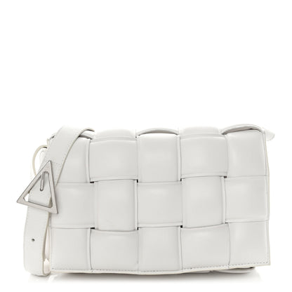 Bottega Veneta Nappa Maxi Intreccio Padded Cassette Crossbody Bag Chalk 1 of 9