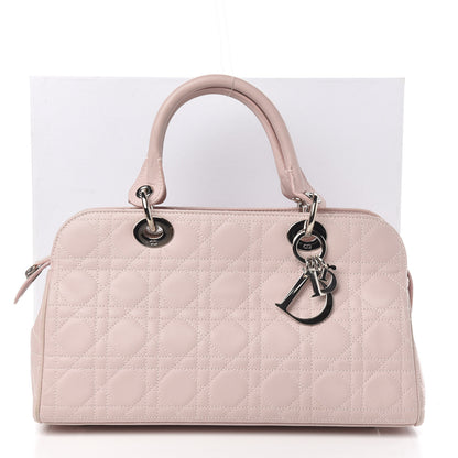 Christian Dior Lambskin Cannage Soft Lady Dior Satchel Light Pink 14 of 14