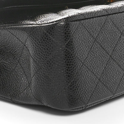 Chanel Caviar Quilted Medium Double Flap Black 9 of 11