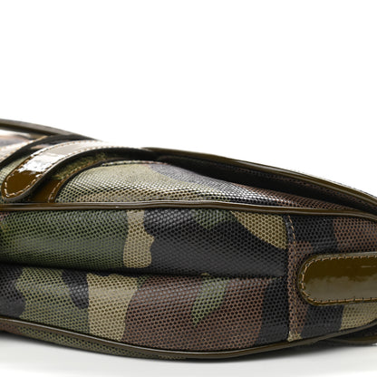 Christian Dior Pixelated Calfskin Camouflage Saddle Bag 9 of 10