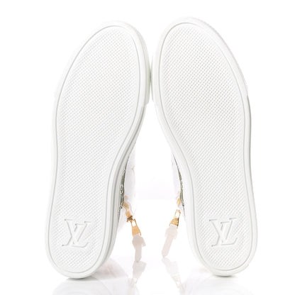 Louis Vuitton Monogram Giant Stellar Sneaker Boots 38.5 Kaki White Beige 5 of 9